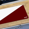 WHITE / WINE RED Two Tone Campervan Mats