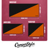 BLACK / BURNT ORANGE Two Tone Campervan Mats