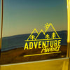 Adventure Awaits Classic Mountains - Decal