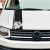 Hibiscus Flower Bonnet Stripe - Decal