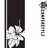 Hibiscus Flower Bonnet Stripe - Decal