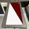 WHITE / WINE RED Two Tone Campervan Mats