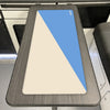 CREAM/LIGHT BLUE Two Tone Campervan Mats