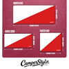 WHITE/RED Two Tone Campervan Mats