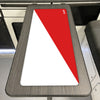 WHITE/RED Two Tone Campervan Mats