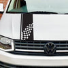 Racing Check Bonnet Stripe - Decal